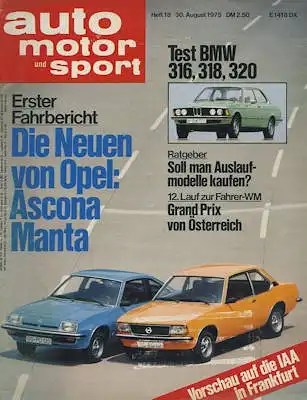 Auto, Motor & Sport 1975 Heft 18