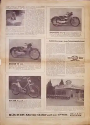 Bücker IFMA 1953 Zeitung