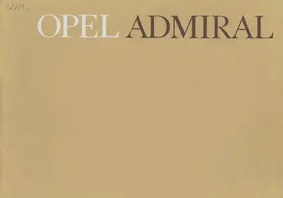 Opel Admiral Prospekt 1964