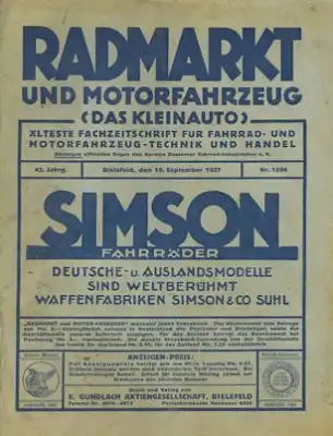 Rad-Markt und Motorfahrzeug 10.9.1927 Nr. 1894