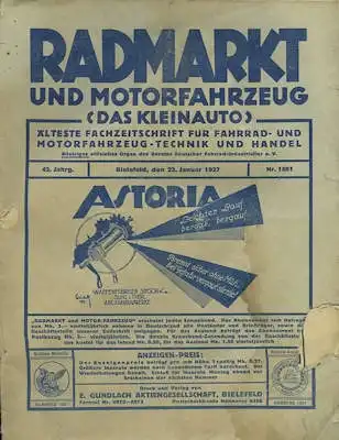 Rad-Markt und Motorfahrzeug 22.1.1927 Nr. 1861