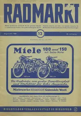 Radmarkt 1954 Heft 12