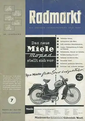 Radmarkt 1958 Heft 7