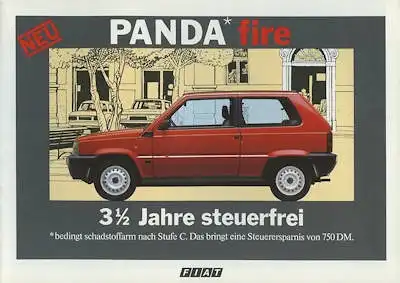 Fiat Panda Fire Prospekt 6.1986