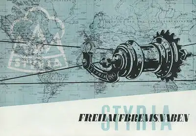 Styria Freilaufbremsnaben Prospekt 1950er Jahre