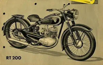 DKW RT 125 + 200 Prospekt 1951