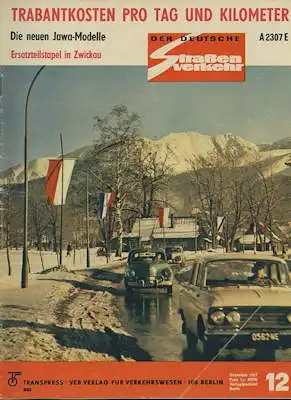 Der deutsche Straßenverkehr 1967 Heft 12