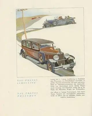 NAG Protos Typ 201 / 204 Prospekt 1929