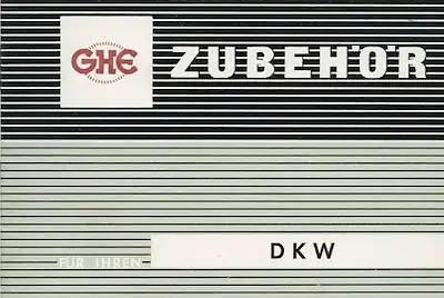 DKW / Happich GHE Zubehör Prospekt ca. 1958