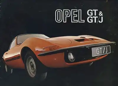 Opel GT & GT/J Prospekt 4.1972 nl