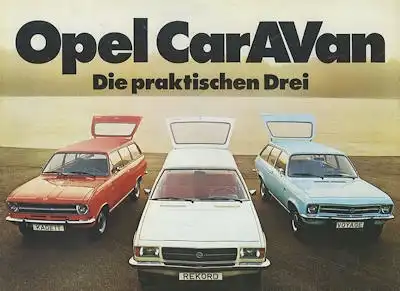 Opel CarAVan Prospekt 8.1972