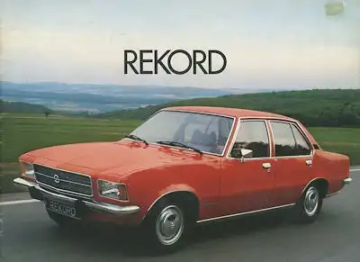 Opel Rekord D Prospekt 8.1974