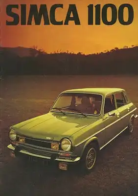 Simca 1100 Prospekt 8.1975
