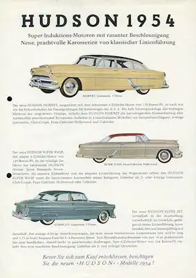 Hudson Programm der Schweiz 1954