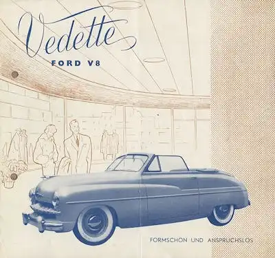 Ford Vedette Prospekt ca. 1951