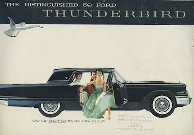 Ford Thunderbird Prospekt 1959 e