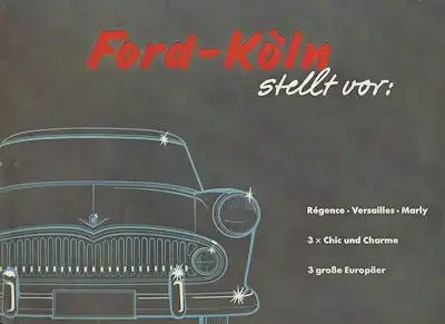 Ford France Programm 1956