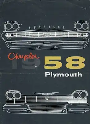 Chrysler + Plymouth Programm 1958