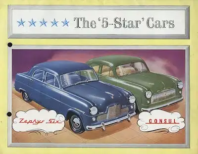 Ford Consul + Zephyr 6 Prospekt 3.1951