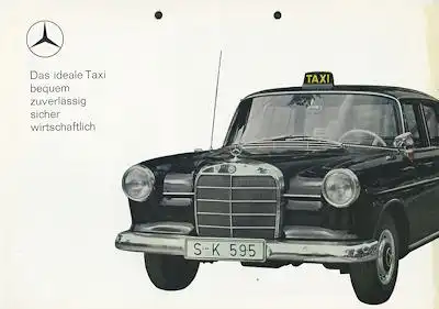 Mercedes-Benz 190 + D Taxi Prospekt 4.1964