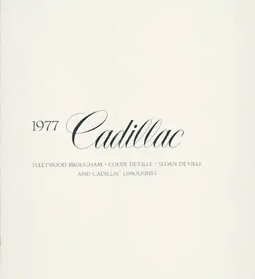 Cadillac Programm 1977