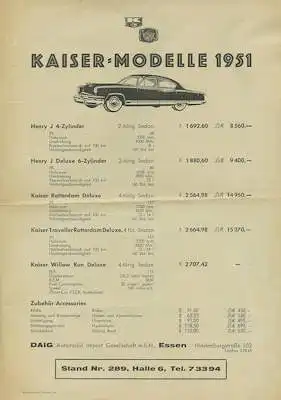 Kaiser Programm 1951
