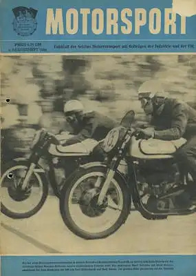 Motorsport 1952 August Heft 1