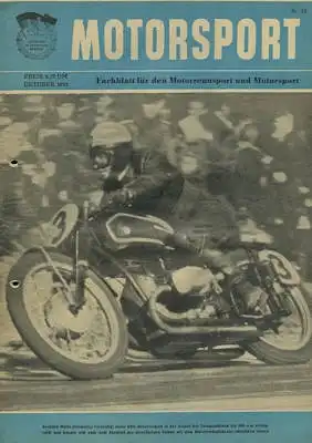 Motorsport 1952 Oktober