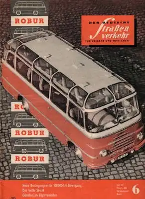 Der deutsche Straßenverkehr 1957 Heft 6