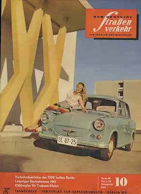 Der deutsche Straßenverkehr 1961 Heft 10