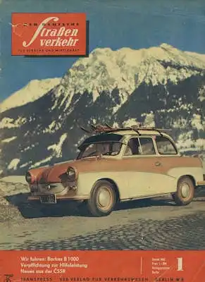 Der deutsche Straßenverkehr 1962 Heft 1