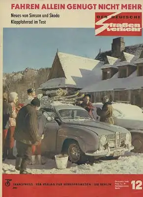 Der deutsche Straßenverkehr 1968 Heft 12