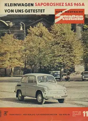 Der deutsche Straßenverkehr 1966 Heft 11