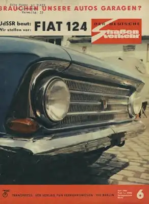 Der deutsche Straßenverkehr 1966 Heft 6