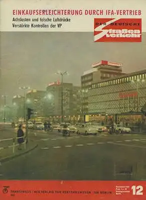 Der deutsche Straßenverkehr 1969 Heft 12