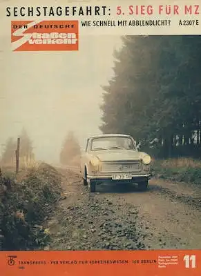 Der deutsche Straßenverkehr 1967 Heft 11