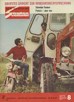 Der deutsche Straßenverkehr 1969 Heft 8