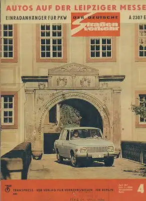Der deutsche Straßenverkehr 1967 Heft 4