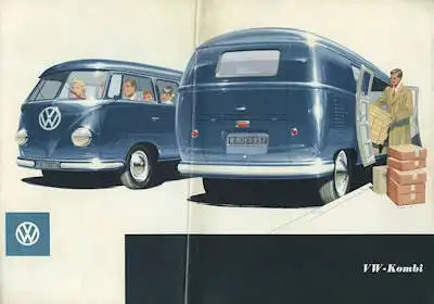 VW T 1 Kombi Prospekt ca. 1956