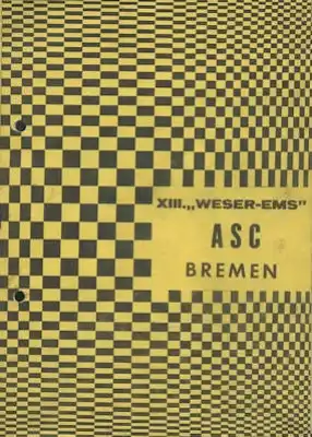 Weser-Ems Nachorientierungsfahrt Ausschreibung und Ergebnislisten 14./ 15.10.1967