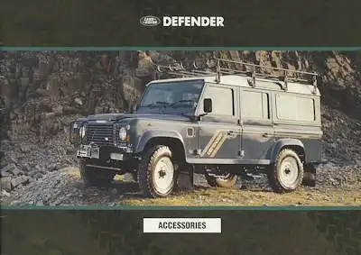 Land Rover Defender Zubehör Prospekt 1990er Jahre