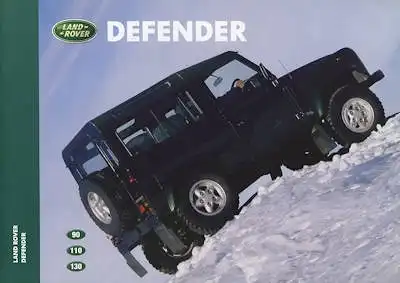 Land Rover Defender Prospekt 9.1998