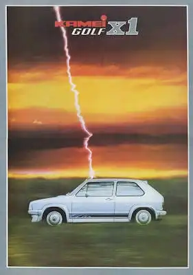 VW Golf 2 Kamei X1 Prospekt 1980er Jahre