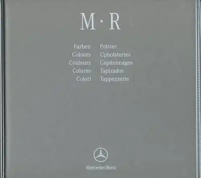 Mercedes-Benz M / R Farben und Polster Musterordner 12.2004