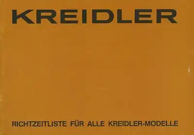 Kreidler Richtzeitliste 4.1980