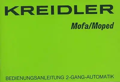Kreidler Mofa Moped Bedienungsanleitung 11.1979