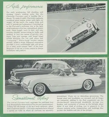 Chevrolet Corvette Prospekt 1954