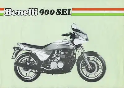 Benelli 900 SEI Prospekt 1980er Jahre