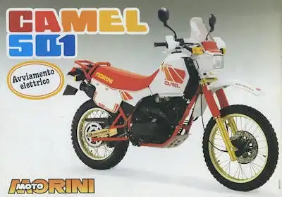 Moto Morini Camel 501 Prospekt ca. 1988