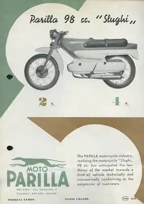 Moto Parilla 98 cc. Slughi Prospekt ca. 1964